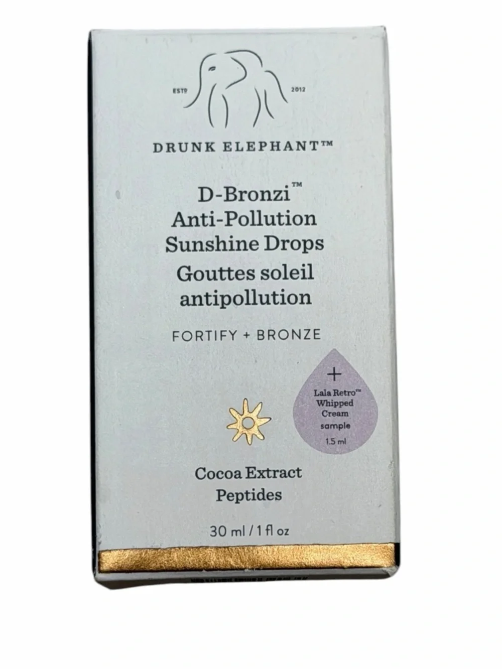 Drunk Elephant D-Bronzi Anti-Pollution Sunshine Bronzing Drops with Peptides